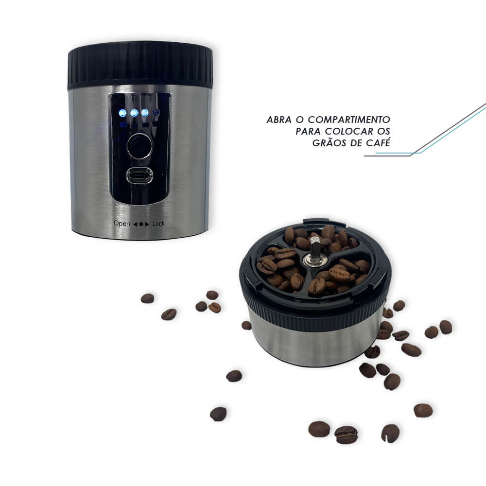 Moedor de Café Recarregável - USB