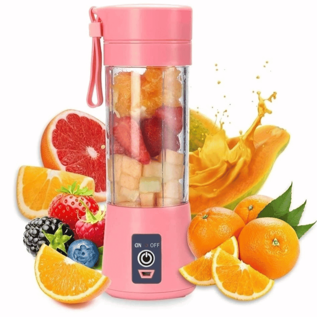 Mini Liquidificador Mixer Juice Garrafa Portátil USB Recarregável