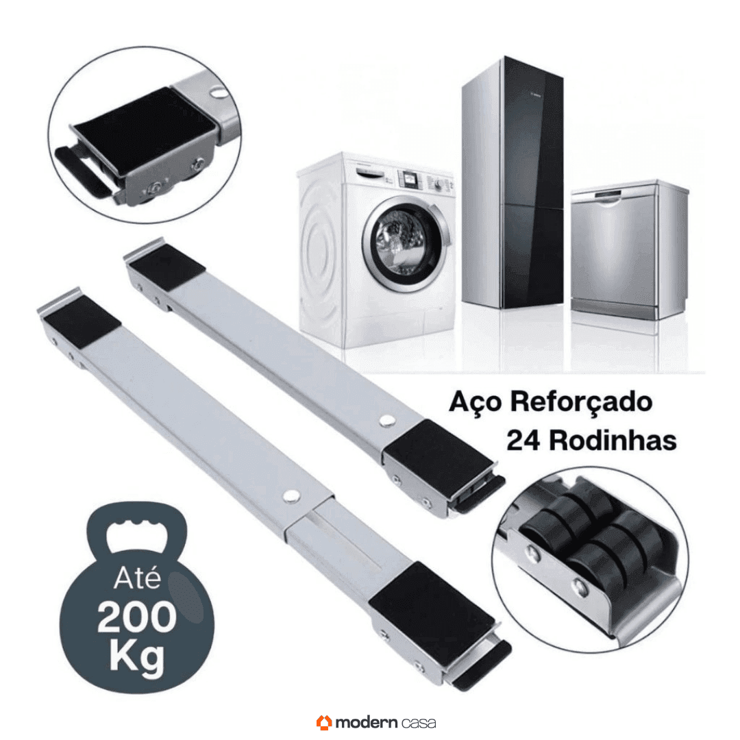 Suporte Para Pesos Com Rodinhas Ajustáveis