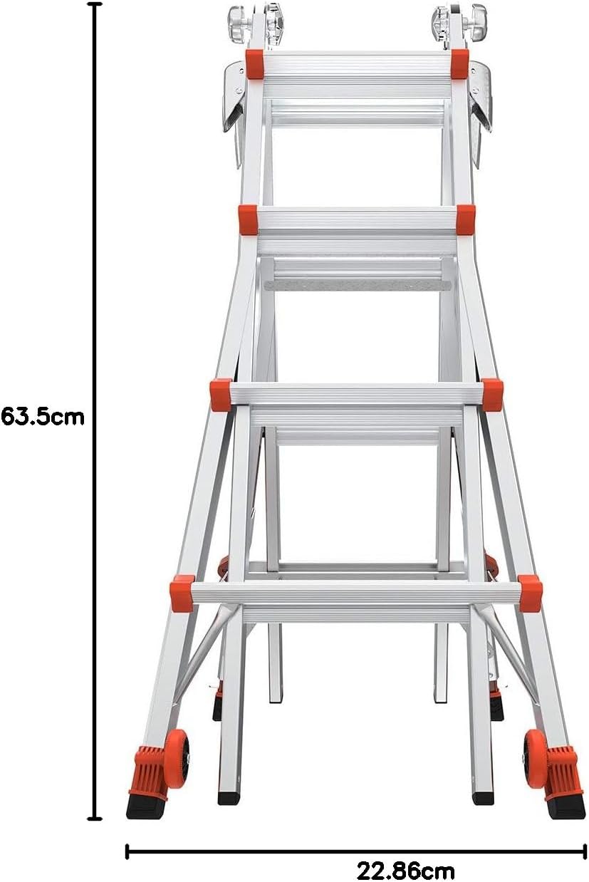 Little Giant Ladder 12017-801 Revolution M17 with Ratcheting Levelers
