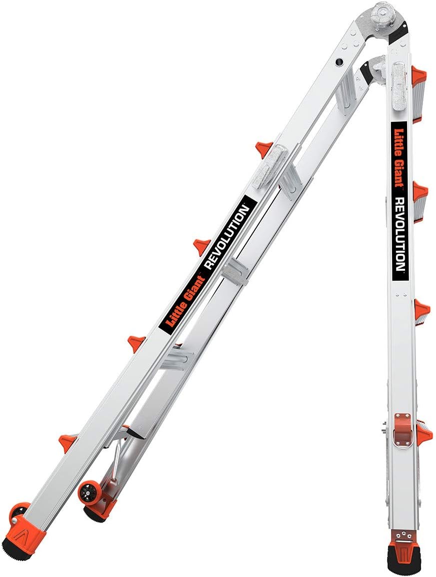 Little Giant Ladder 12017-801 Revolution M17 with Ratcheting Levelers