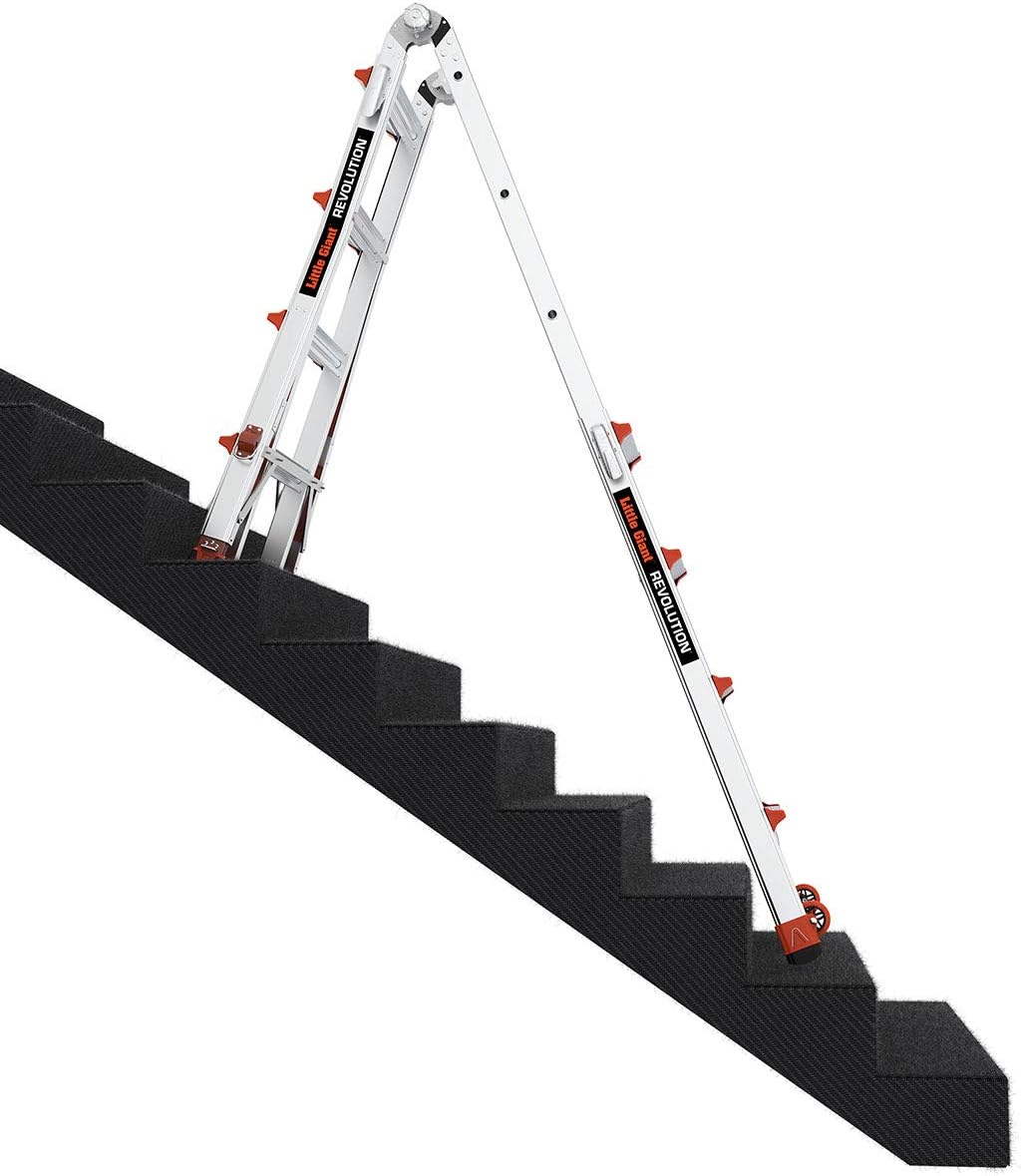Little Giant Ladder 12017-801 Revolution M17 with Ratcheting Levelers