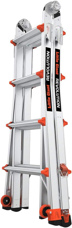 Little Giant Ladder 12017-801 Revolution M17 with Ratcheting Levelers