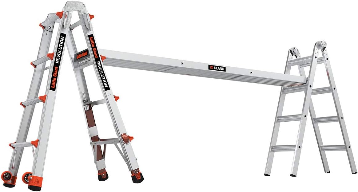 Little Giant Ladder 12017-801 Revolution M17 with Ratcheting Levelers