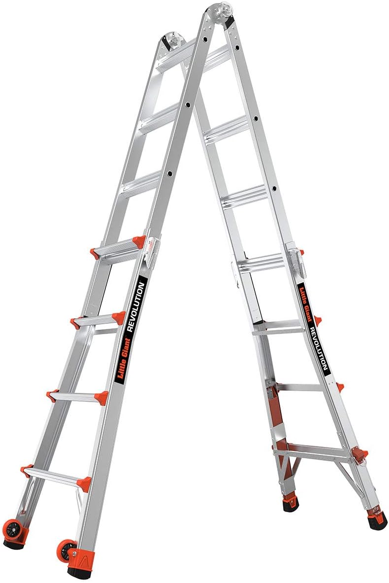 Little Giant Ladder 12017-801 Revolution M17 with Ratcheting Levelers