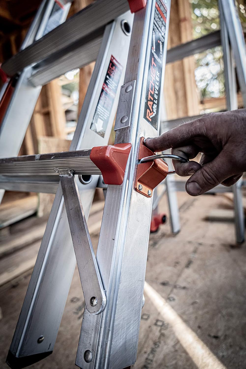 Little Giant Ladder 12017-801 Revolution M17 with Ratcheting Levelers