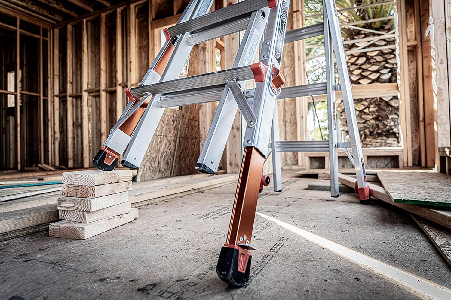 Little Giant Ladder 12017-801 Revolution M17 with Ratcheting Levelers