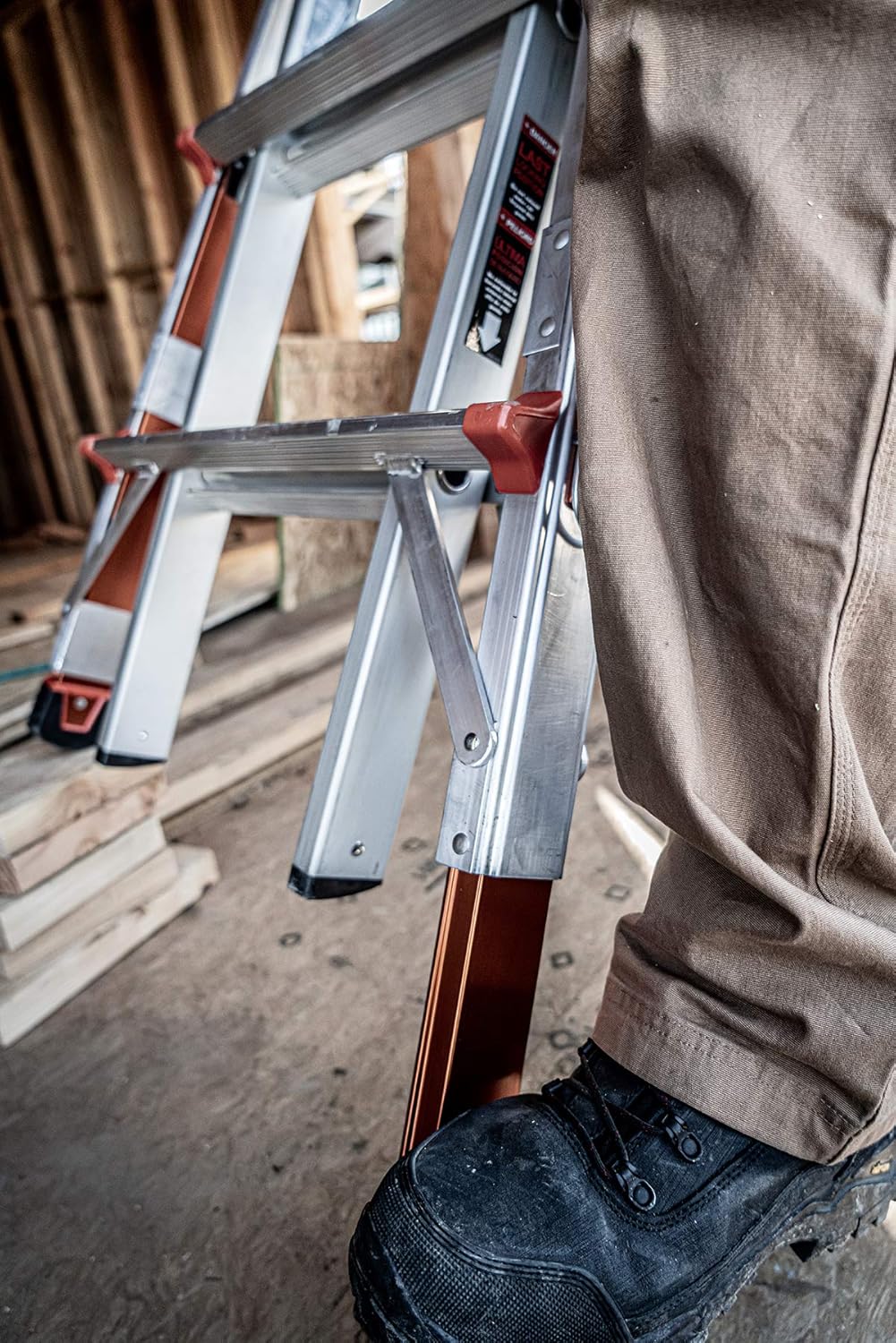 Little Giant Ladder 12017-801 Revolution M17 with Ratcheting Levelers
