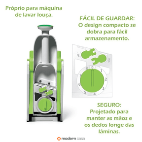 Cortador Mandoline Multifuncional 5 Funções