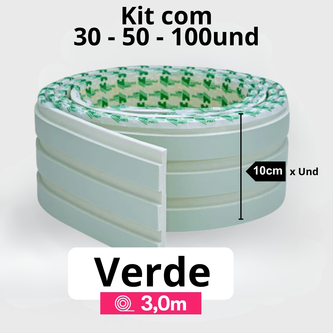 Kit Painel Ripado Autocolante 3M Laminado  | Linha Madeto | DIY