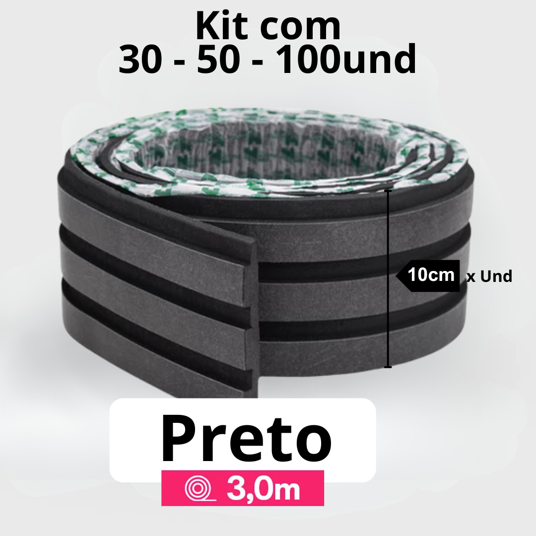 Kit Painel Ripado Autocolante 3M Laminado  | Linha Madeto | DIY