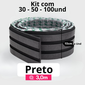 Kit Painel Ripado Autocolante 3M Laminado  | Linha Madeto | DIY