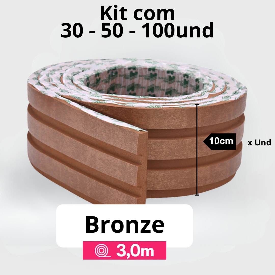 Kit Painel Ripado Autocolante 3M Laminado  | Linha Madeto | DIY