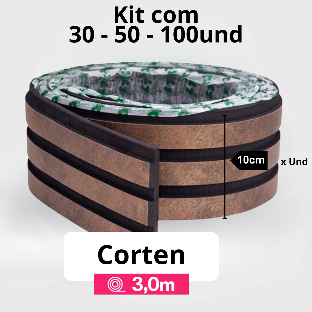 Kit Painel Ripado Autocolante 3M Laminado  | Linha Madeto | DIY
