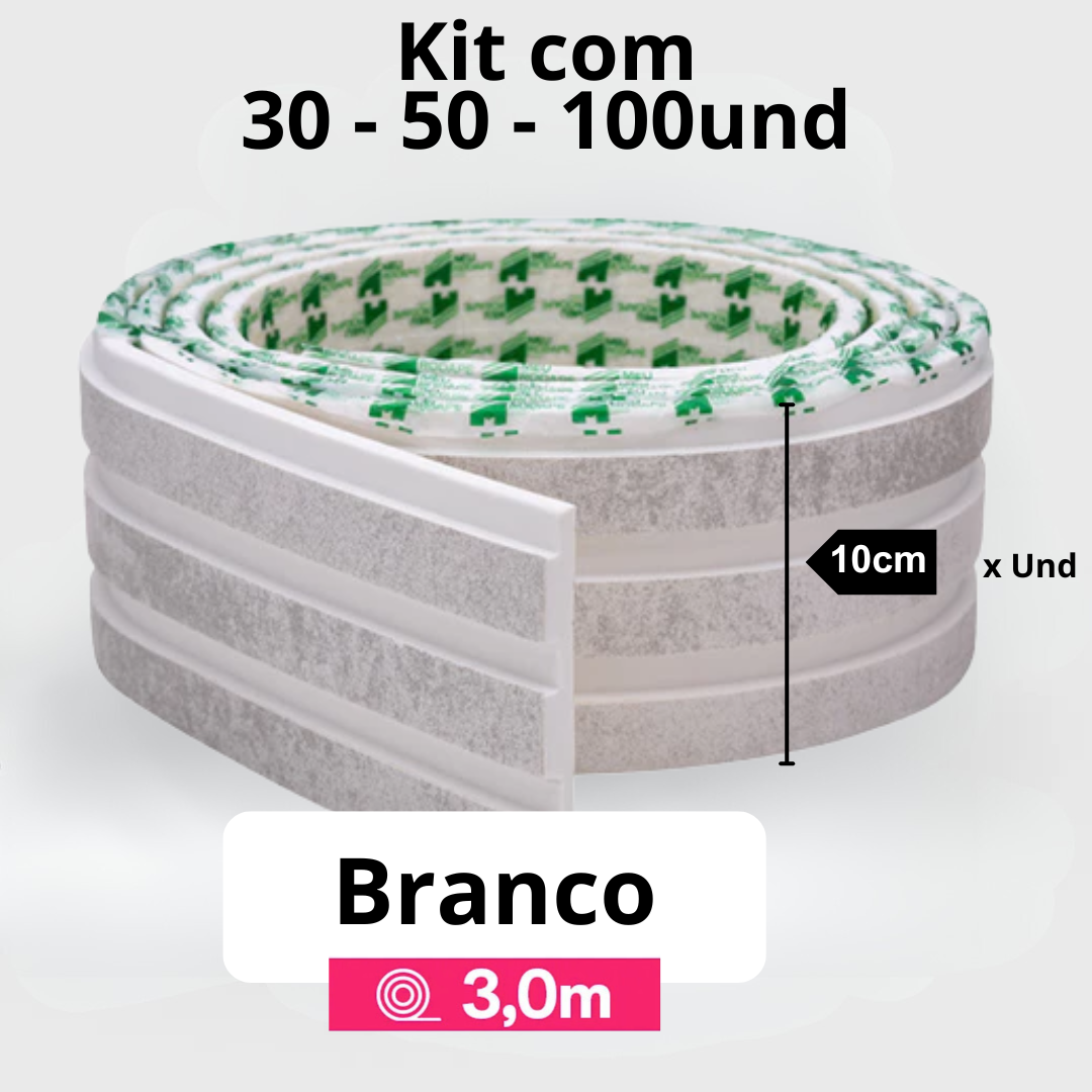 Kit Painel Ripado Autocolante 3M Laminado  | Linha Madeto | DIY
