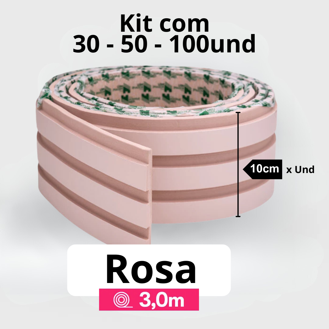 Kit Painel Ripado Autocolante 3M Laminado  | Linha Madeto | DIY